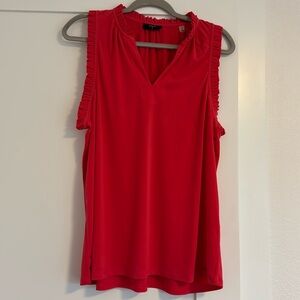 Bright pink Tahari sleeveless blouse. Brand new with tags!